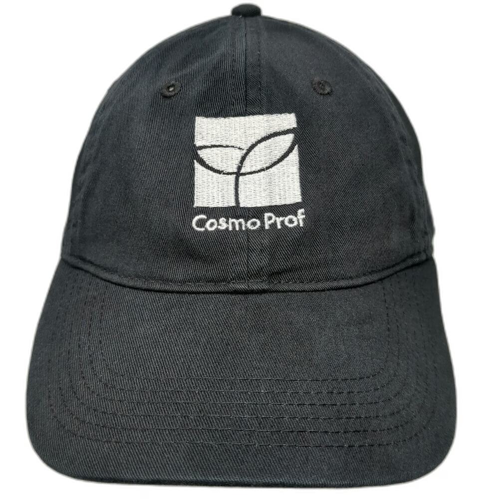 econscious Cosmo Prof Black Baseball Cap One Size Organic Cotton Slideback Hat